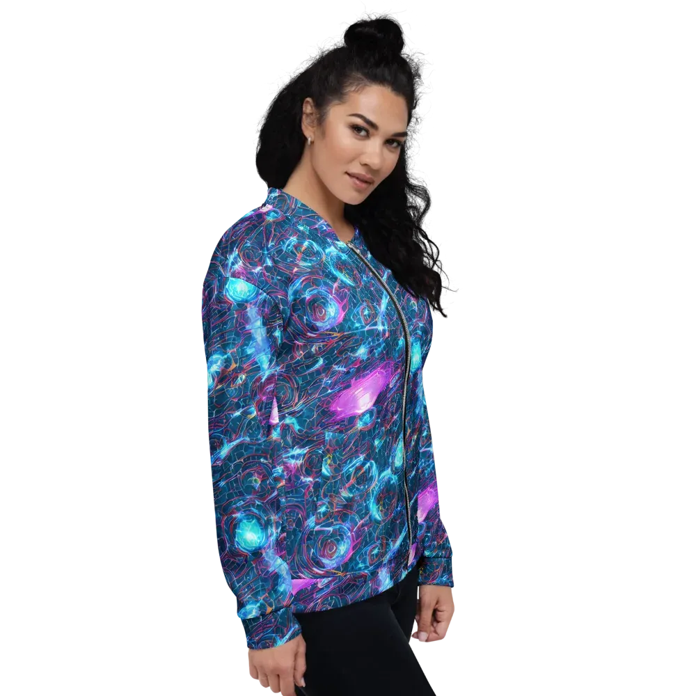 Celestial Circuitry on Bomber Jacket — Right