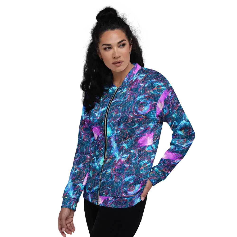 Celestial Circuitry on Bomber Jacket — Left