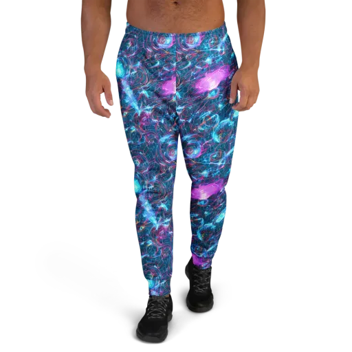 Celestial Circuitry on a Men's Joggers