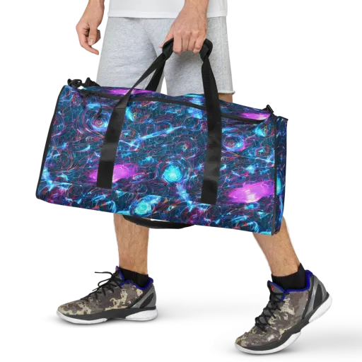 Celestial Circuitry on a Duffle Bag