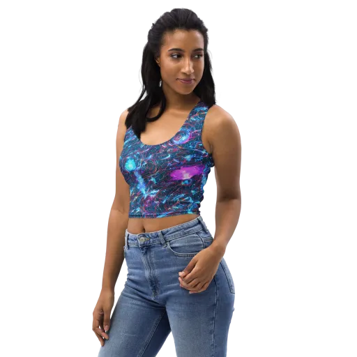 Celestial Circuitry on a Crop Top
