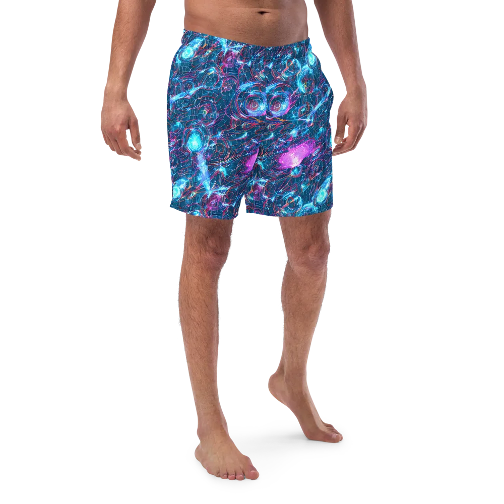 Celestial Circuitry on Swim Trunks — Front
