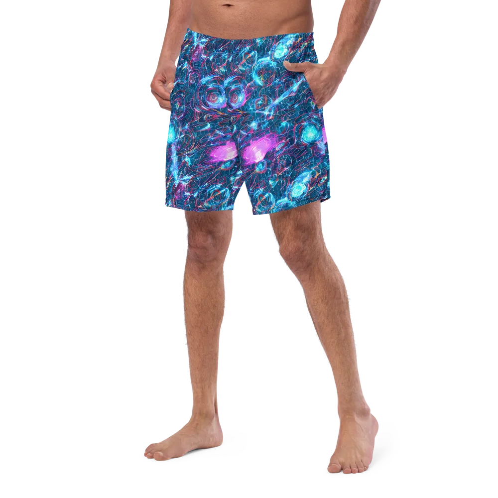 Celestial Circuitry on Swim Trunks — Left Front