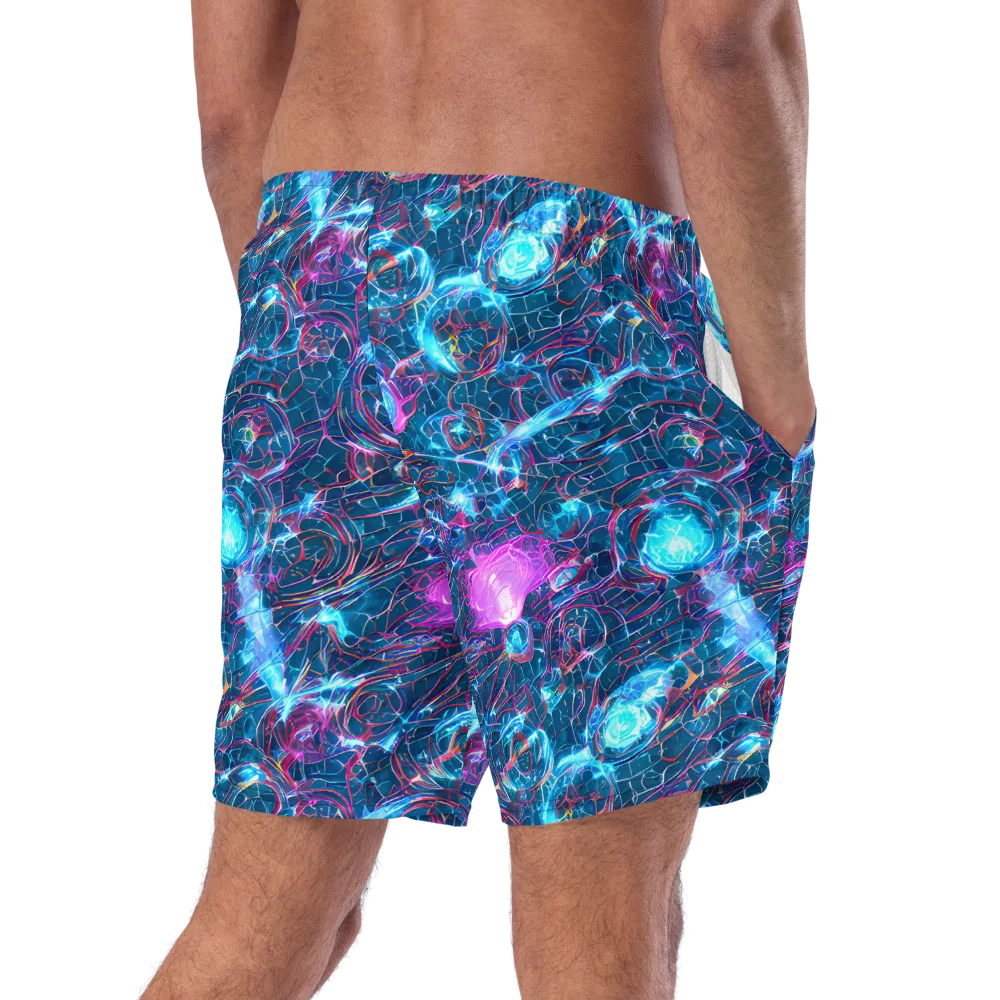Celestial Circuitry on Swim Trunks — Right Back
