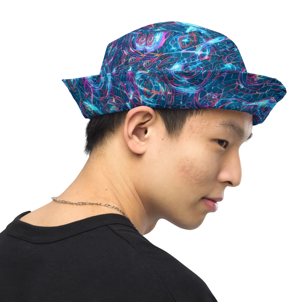 Celestial Circuitry on Reversible Bucket Hat — Right Outside