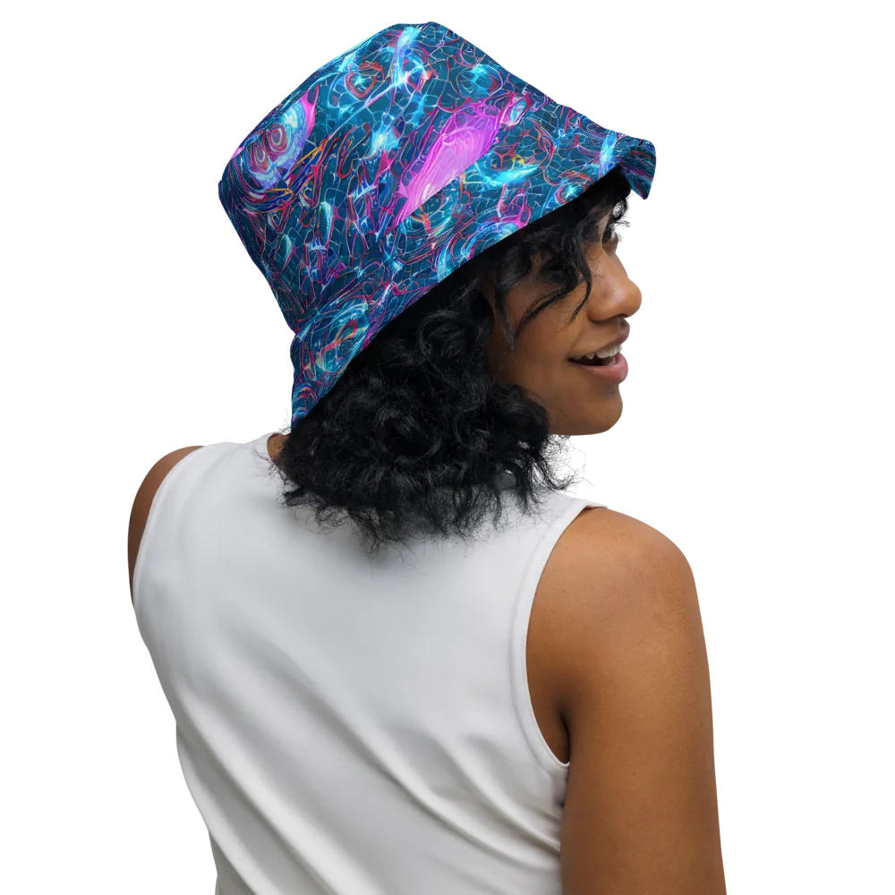Celestial Circuitry on Reversible Bucket Hat — Right Outside