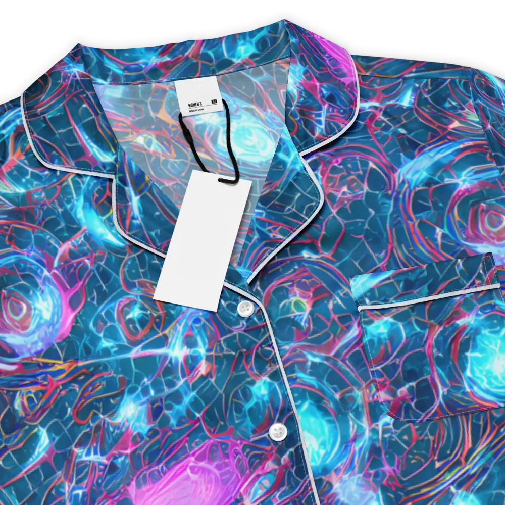 Celestial Circuitry on Women's Short Sleeve Pajama Top — Product details