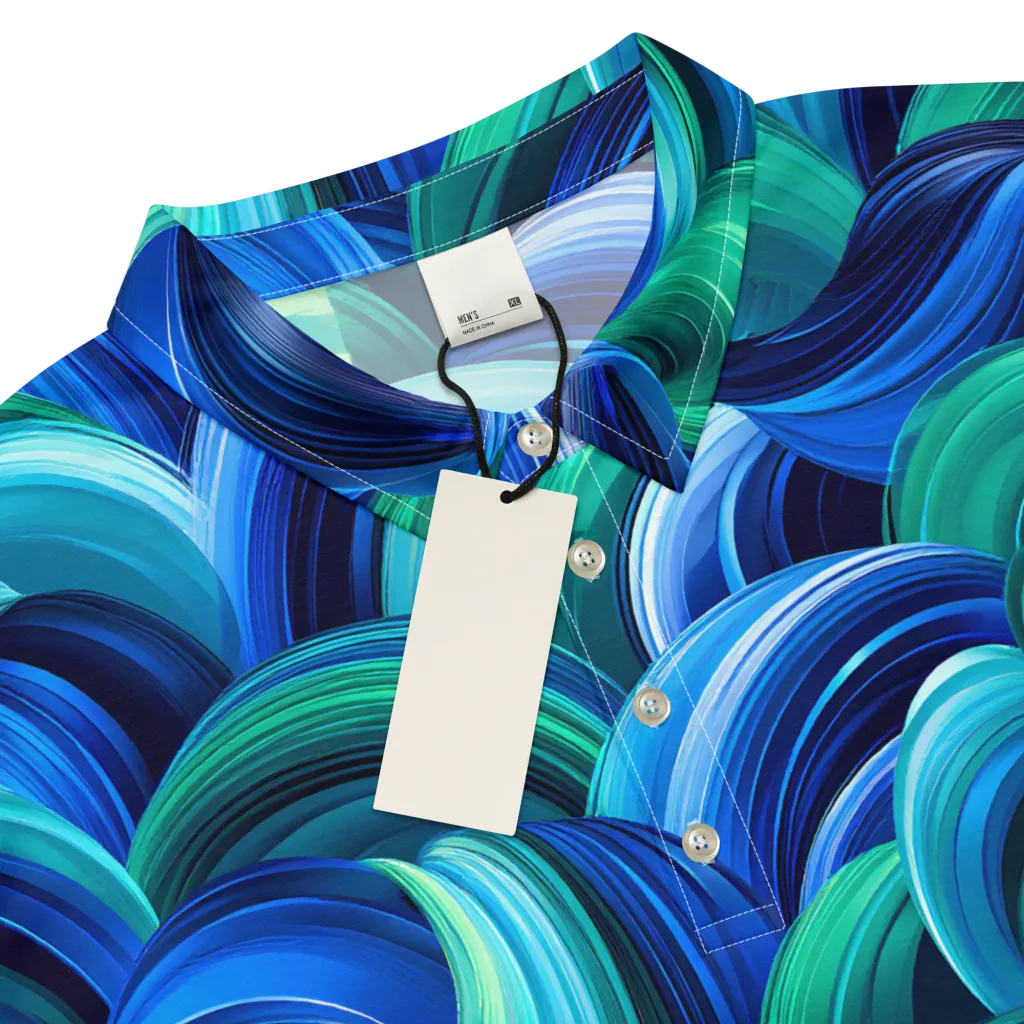 Emerald Surge on Men's Slim Fit Polo Shirt — Product details