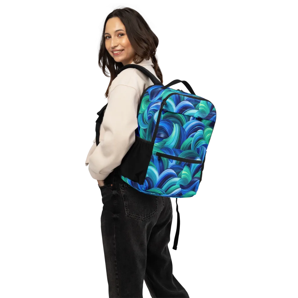 Emerald Surge on Utility Backpack — Back