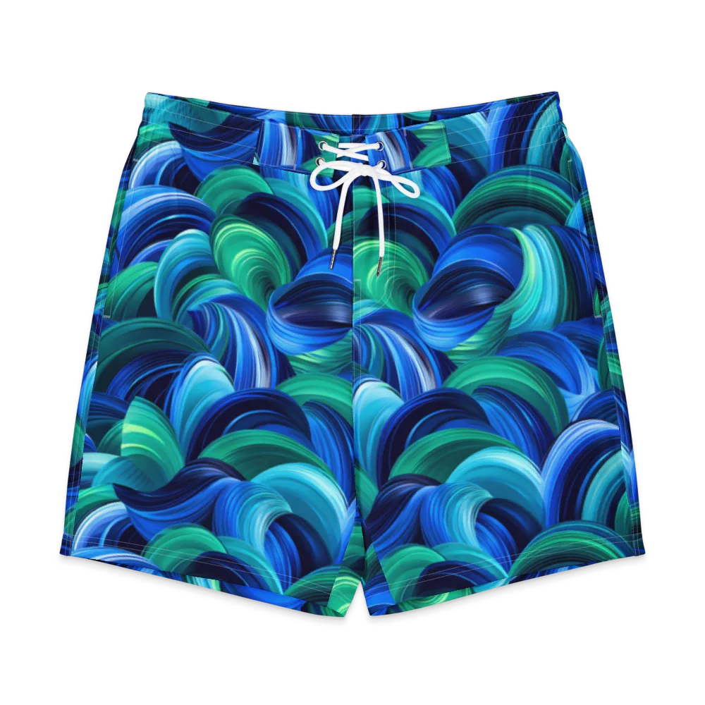 Emerald Surge on Men's Board Shorts — Front