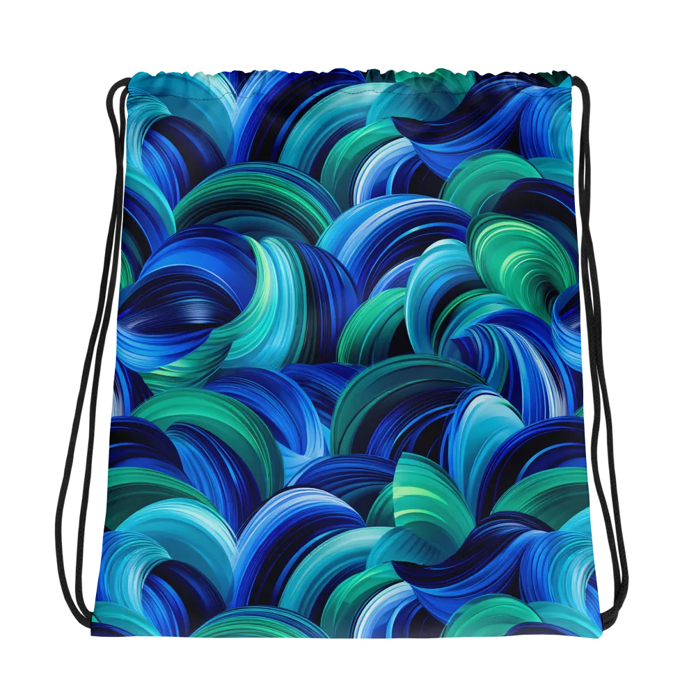 Emerald Surge on Drawstring Bag — Photo
