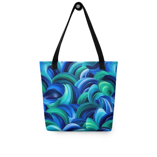 Emerald Surge on a Tote Bag