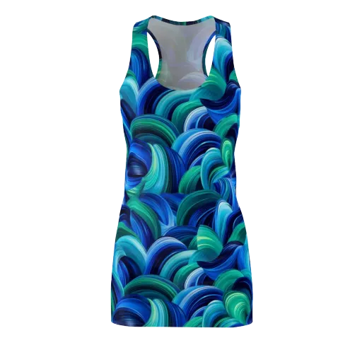 Emerald Surge on a Racerback Dress