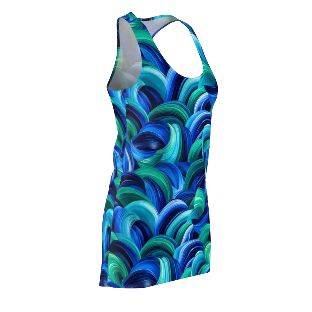 Emerald Surge on Racerback Dress — Front Side