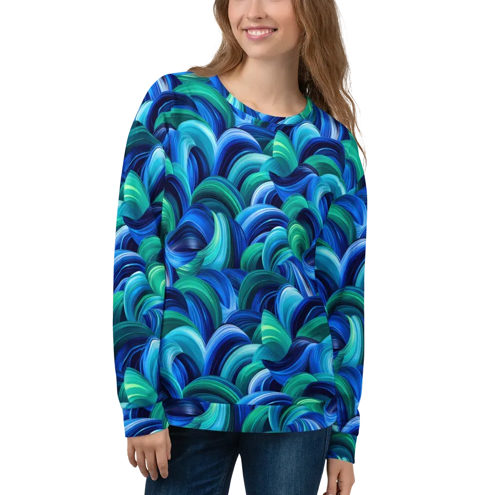 Emerald Surge on Sweatshirt — Front