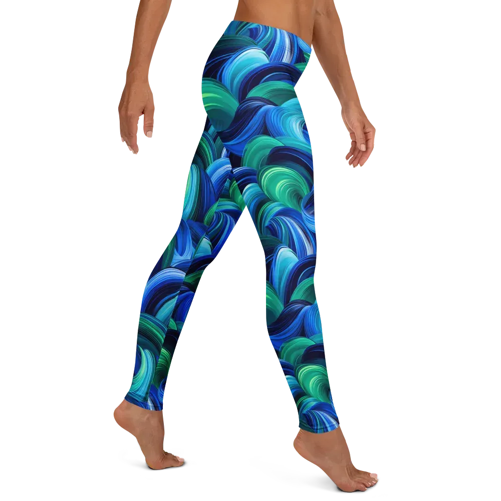 Emerald Surge on Leggings — Right