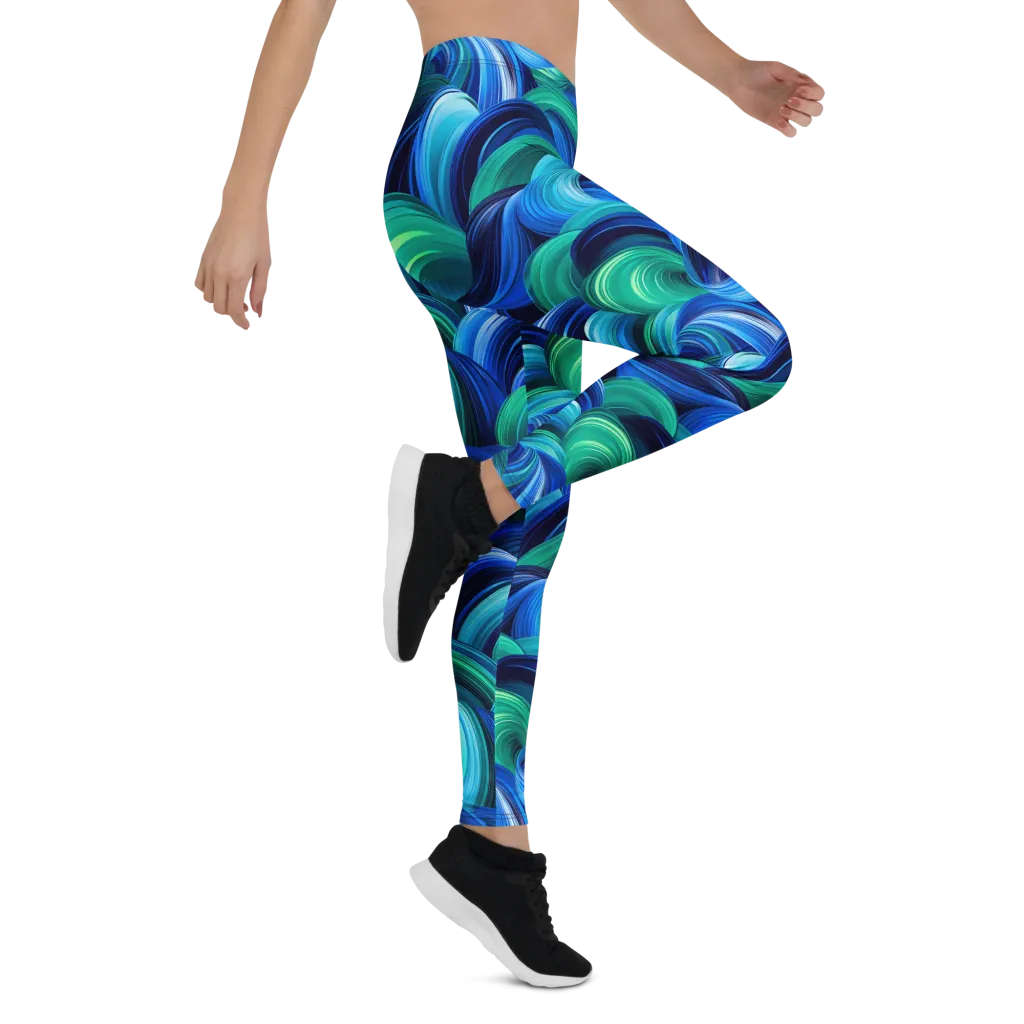 Emerald Surge on Leggings — Right