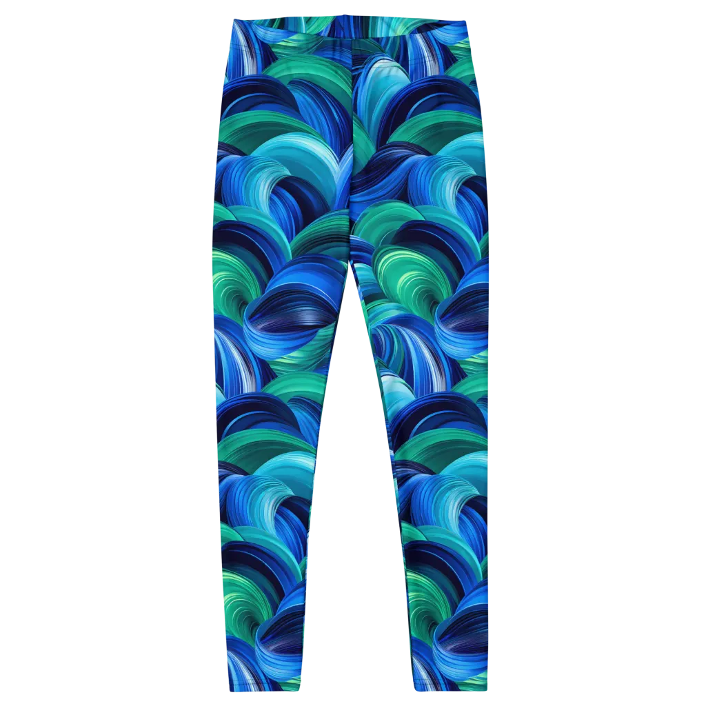 Emerald Surge on Leggings — Front