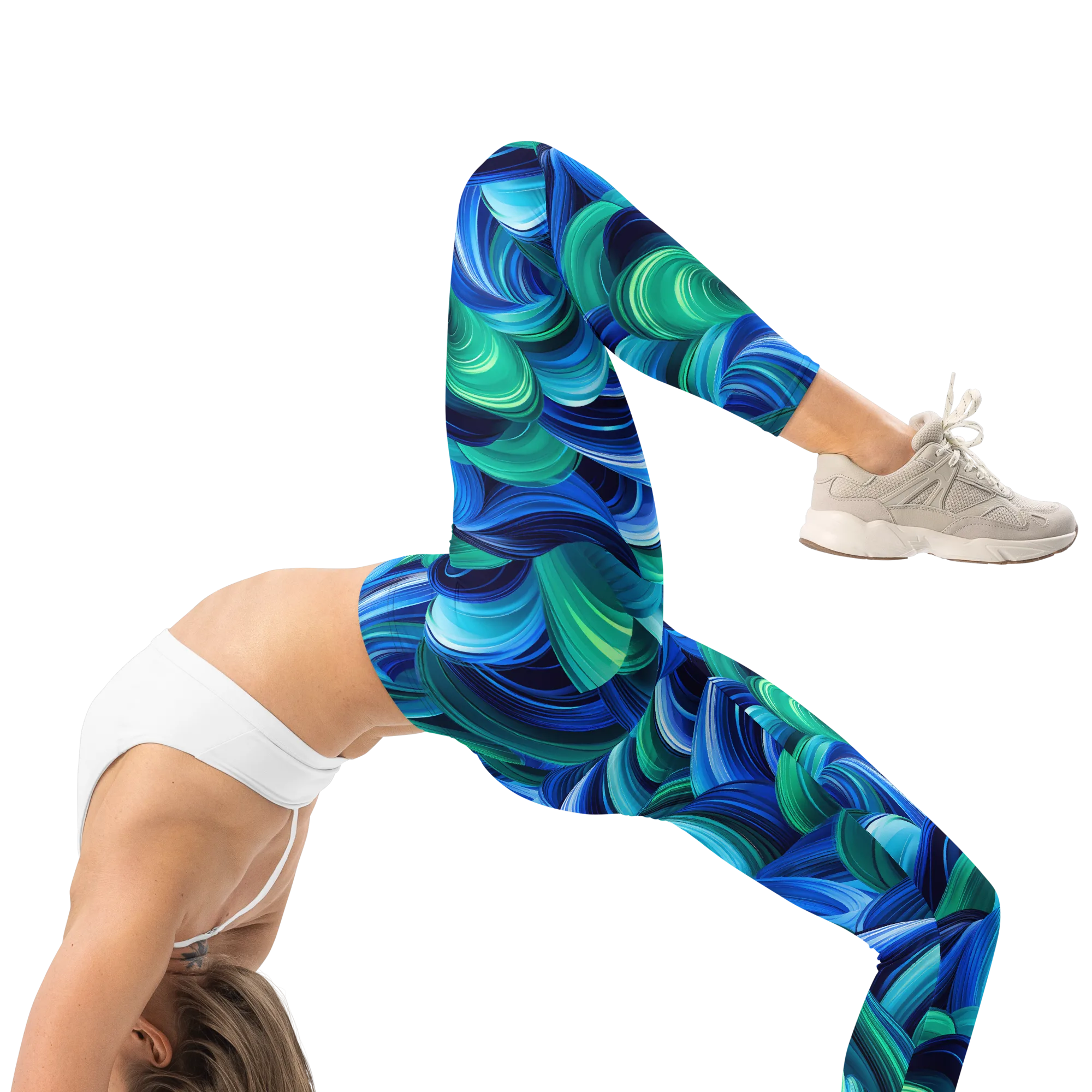 Emerald Surge on Leggings — Right