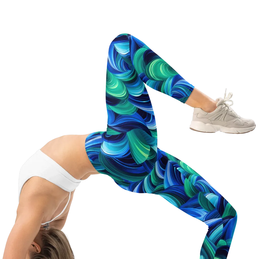 Emerald Surge on Leggings — Right