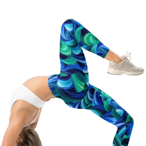 Emerald Surge on a Leggings