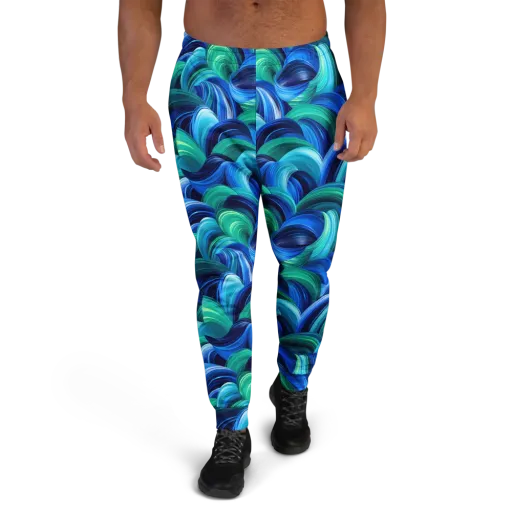 Emerald Surge on a Men's Joggers