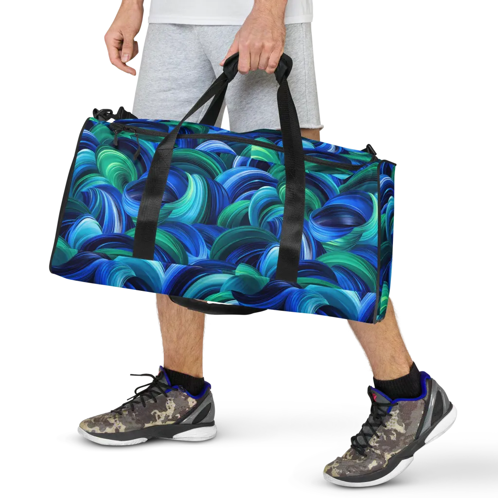 Emerald Surge on Duffle Bag — Front