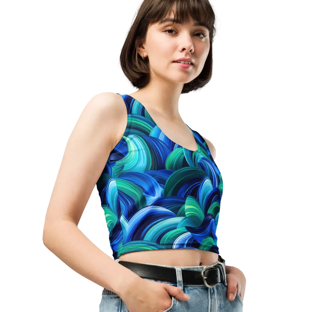 Emerald Surge on Crop Top — Right Front