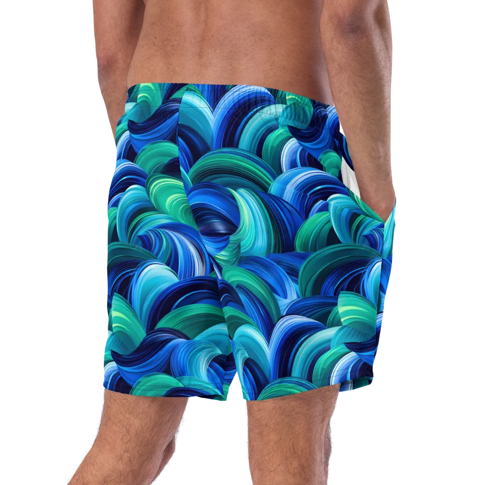 Emerald Surge on Swim Trunks — Right Back