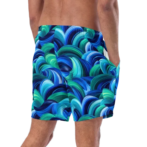 Emerald Surge on a Swim Trunks