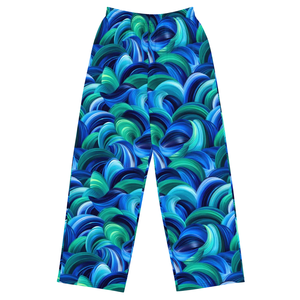 Emerald Surge on Wide-Leg Pants — Front