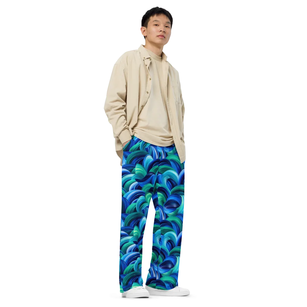 Emerald Surge on Wide-Leg Pants — Right Front