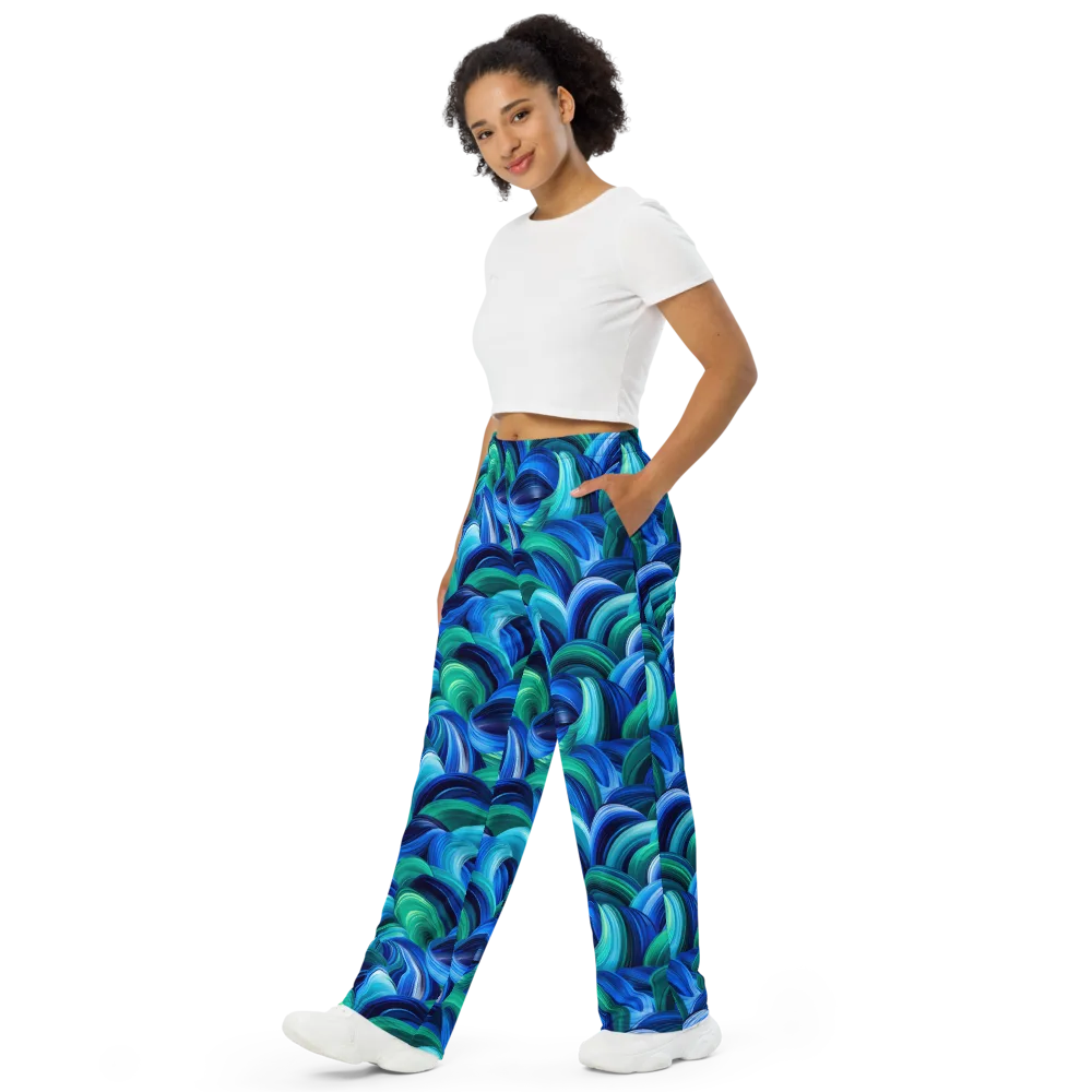 Emerald Surge on Wide-Leg Pants — Left Front