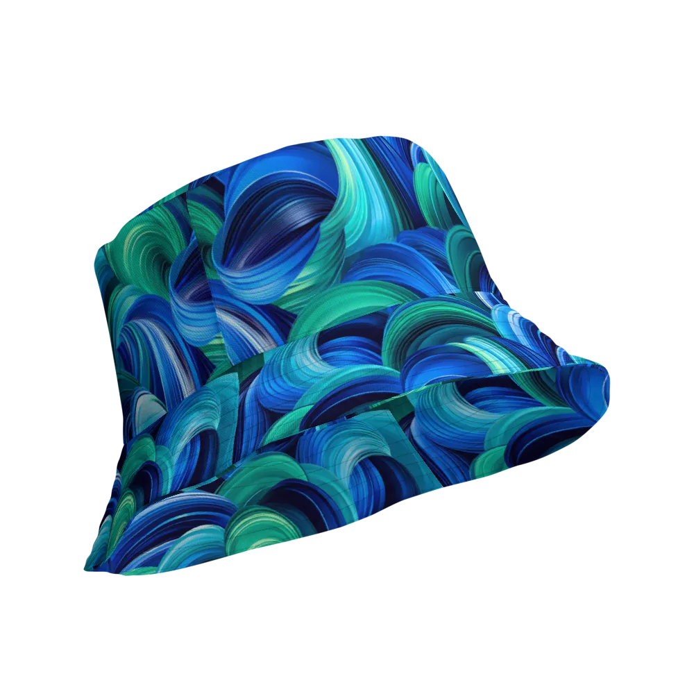 Emerald Surge on Reversible Bucket Hat — Product details Outside