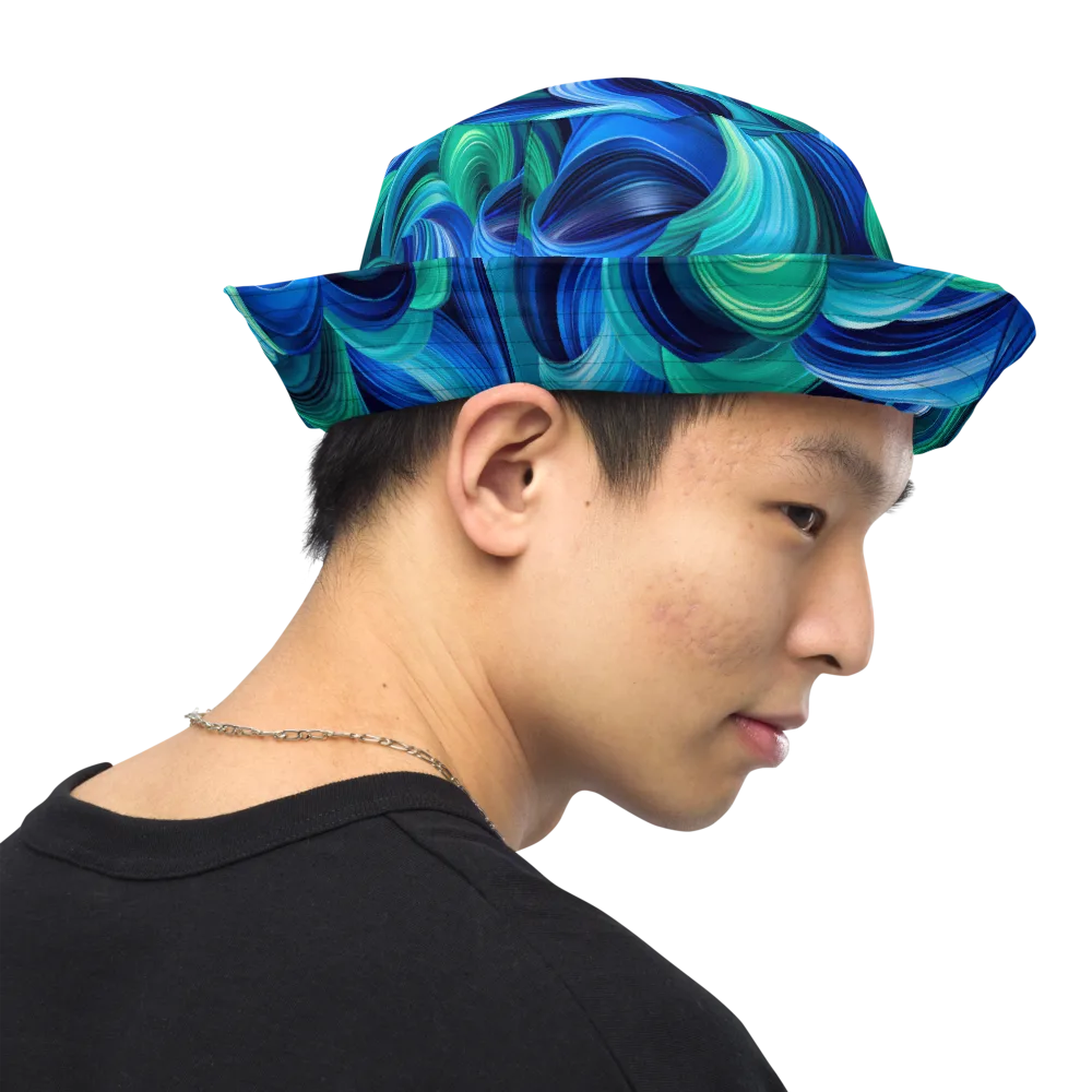 Emerald Surge on Reversible Bucket Hat — Right Outside