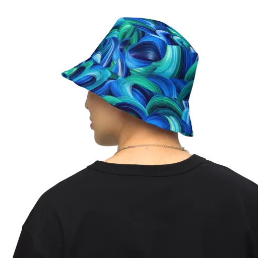 Emerald Surge on a Reversible Bucket Hat