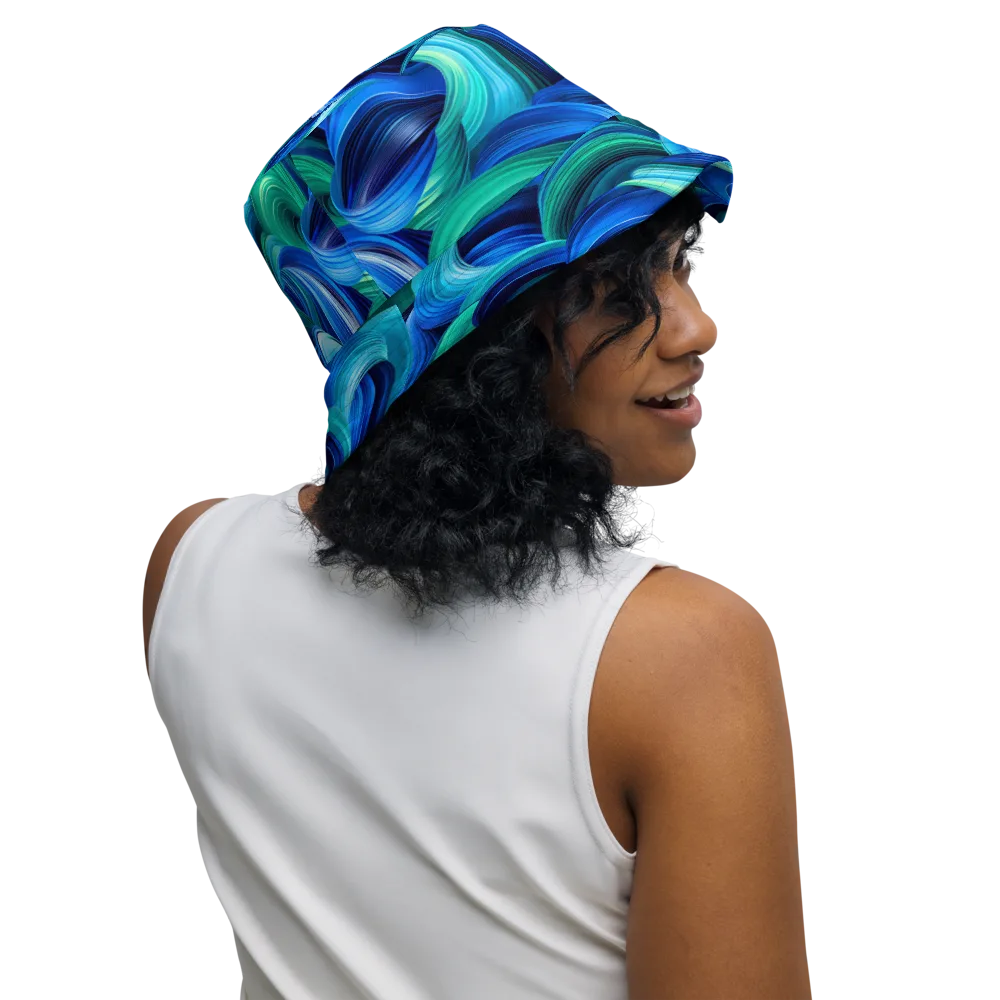 Emerald Surge on Reversible Bucket Hat — Right Outside