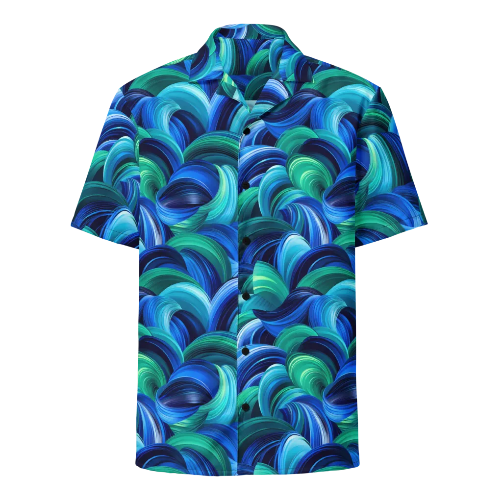 Emerald Surge on Button Shirt — Front