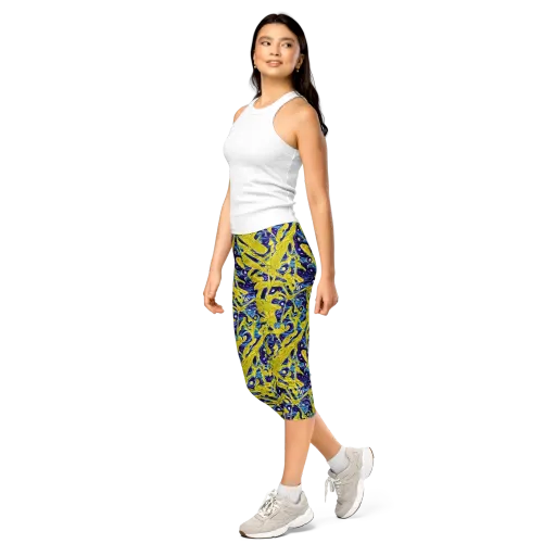 Liquid Sun on a Capri Leggings