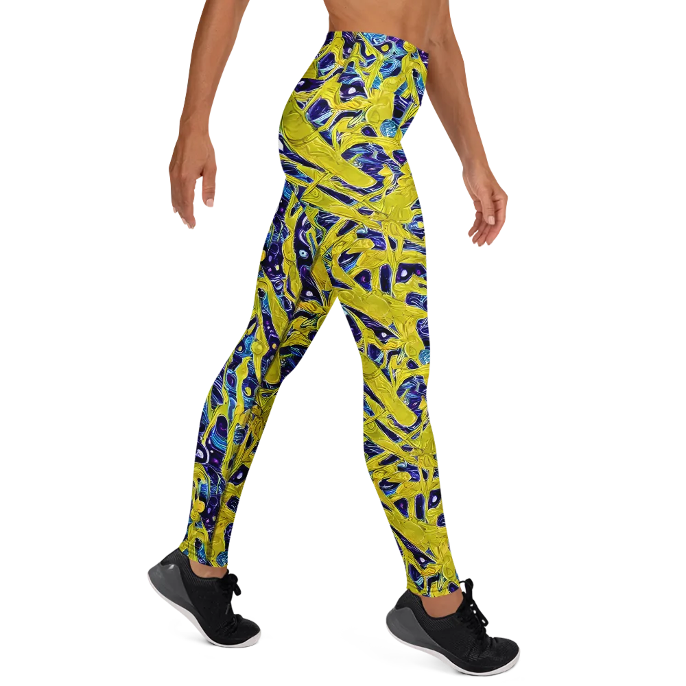 Liquid Sun on Yoga Leggings — Right