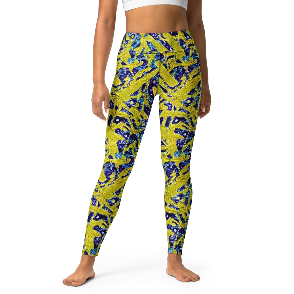 Liquid Sun on Yoga Leggings — Front
