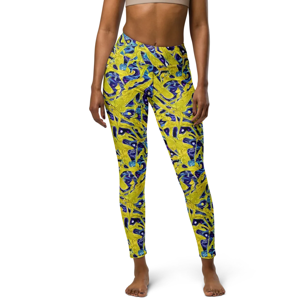 Liquid Sun on Yoga Leggings — Front