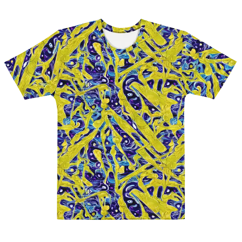 Liquid Sun on Men's Cotton Crew Neck T-Shirt — Front
