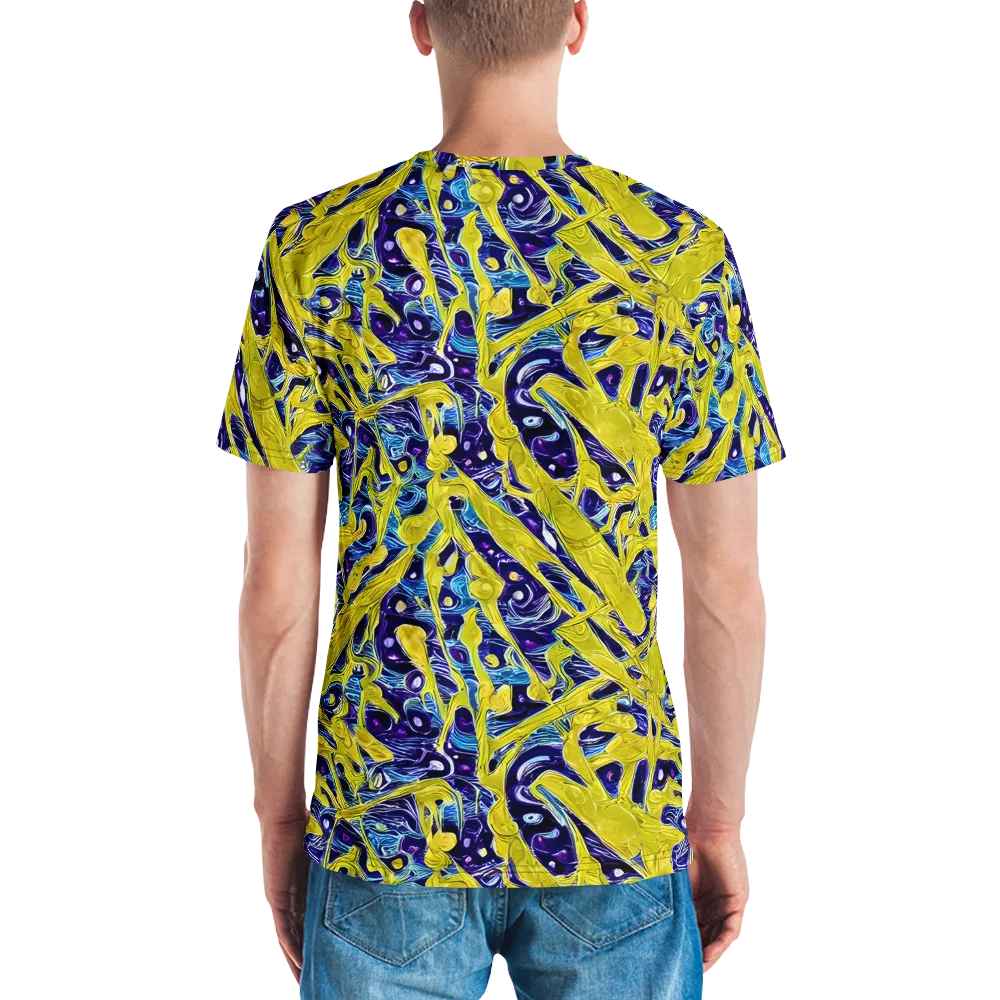 Liquid Sun on Men's Crew Neck T-Shirt — Back