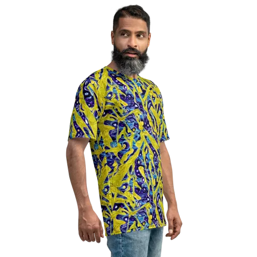 Liquid Sun on a Men's Crew Neck T-Shirt