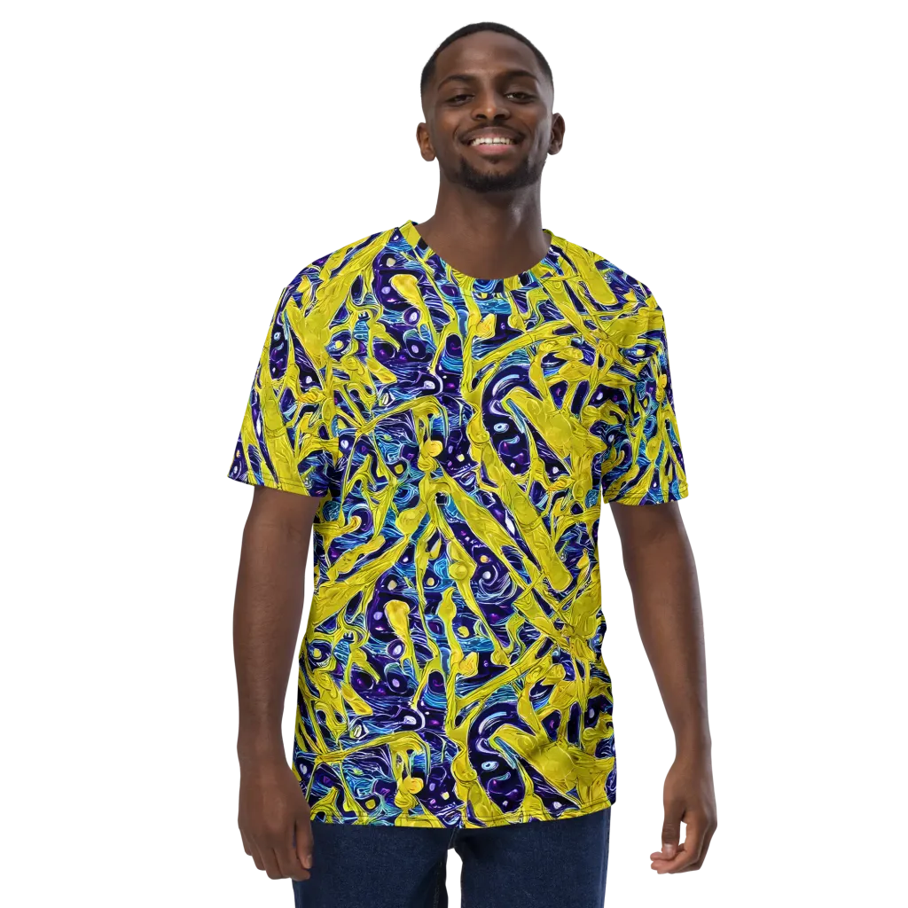 Liquid Sun on Men's Crew Neck T-Shirt — Front