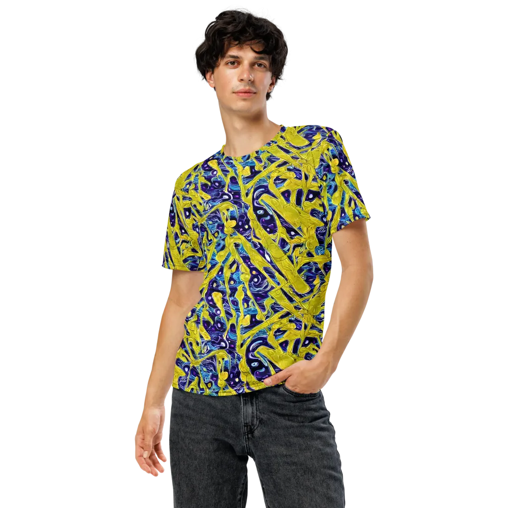 Liquid Sun on Men's Crew Neck T-Shirt — Front