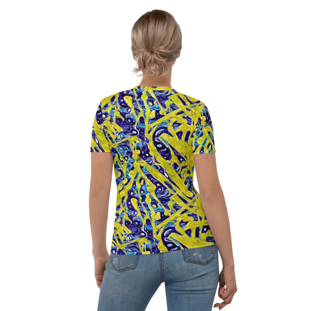 Liquid Sun on Women's Crew Neck T-Shirt — Back