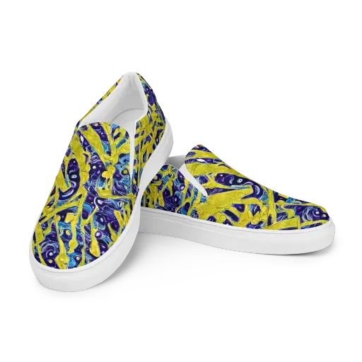 Liquid Sun on a Men's Slip-On Canvas Shoes