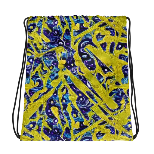 Liquid Sun on a Drawstring Bag